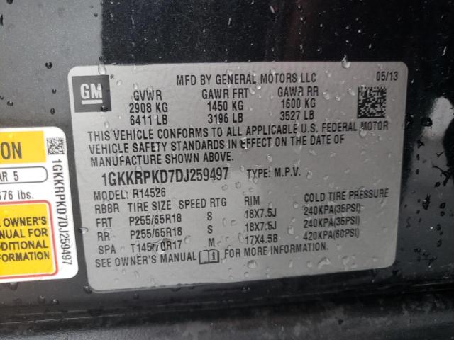 Photo 12 VIN: 1GKKRPKD7DJ259497 - GMC ACADIA SLE 