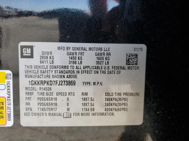 Photo 11 VIN: 1GKKRPKD7FJ273869 - GMC ACADIA SLE 