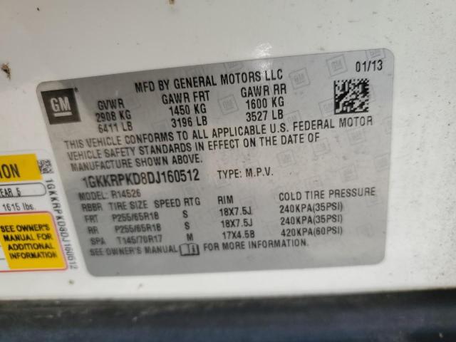 Photo 12 VIN: 1GKKRPKD8DJ160512 - GMC ACADIA SLE 