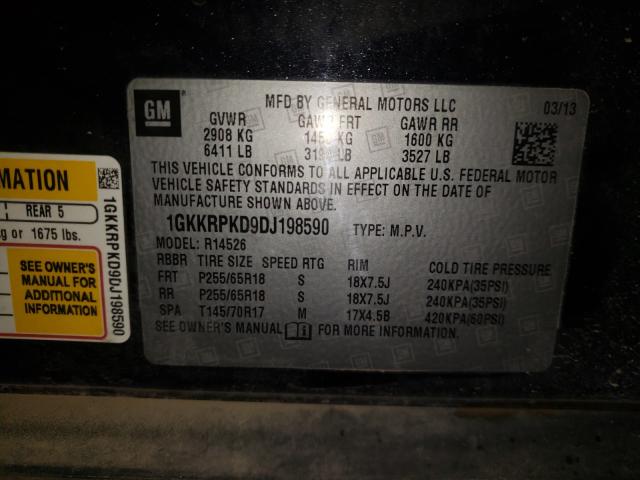 Photo 9 VIN: 1GKKRPKD9DJ198590 - GMC ACADIA SLE 