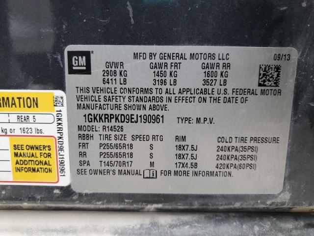 Photo 12 VIN: 1GKKRPKD9EJ190961 - GMC ACADIA SLE 