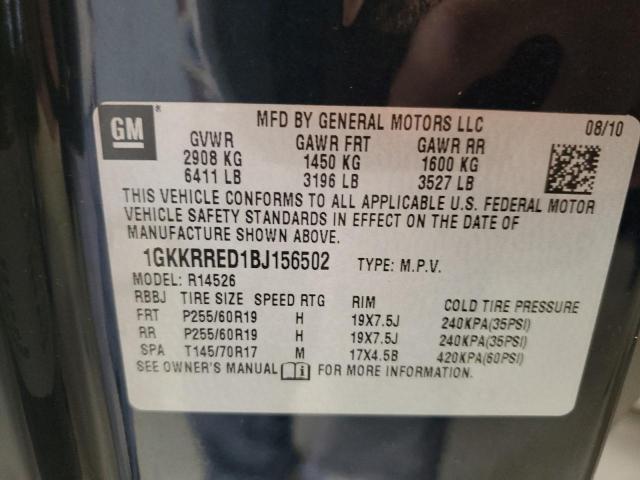 Photo 12 VIN: 1GKKRRED1BJ156502 - GMC ACADIA 