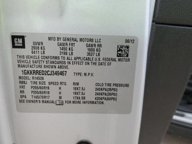 Photo 11 VIN: 1GKKRRED2CJ349467 - GMC ACADIA 