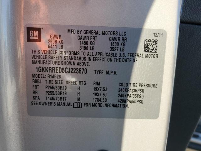 Photo 12 VIN: 1GKKRRED5CJ223670 - GMC ACADIA 