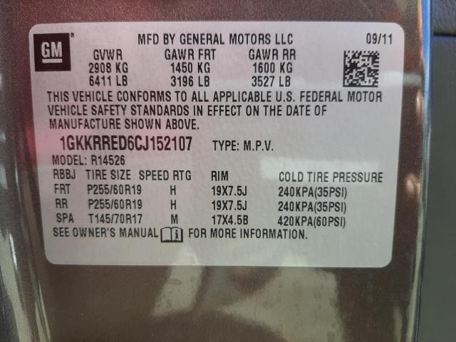 Photo 9 VIN: 1GKKRRED6CJ152107 - GMC ACADIA SLT 