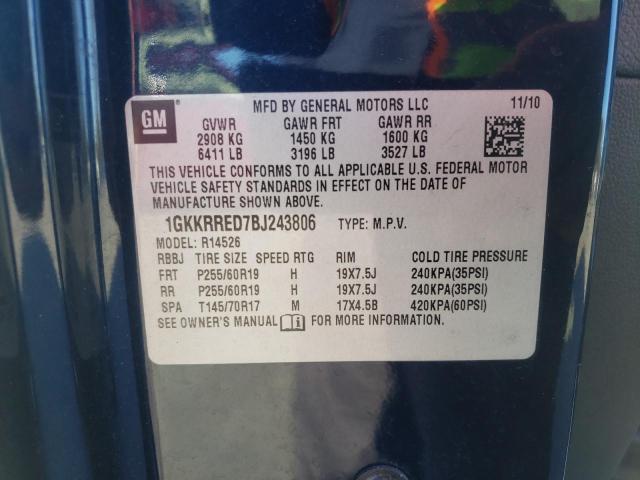 Photo 12 VIN: 1GKKRRED7BJ243806 - GMC ACADIA 