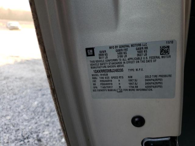 Photo 9 VIN: 1GKKRRED8BJ248206 - GMC ACADIA SLT 