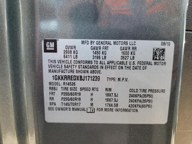 Photo 9 VIN: 1GKKRREDXBJ171239 - GMC ACADIA SLT 