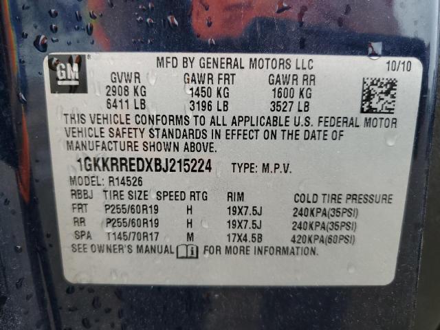 Photo 12 VIN: 1GKKRREDXBJ215224 - GMC ACADIA 