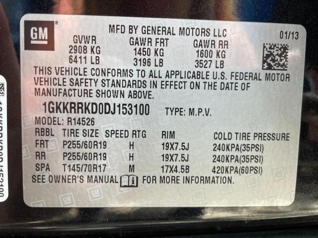 Photo 9 VIN: 1GKKRRKD0DJ153100 - GMC ACADIA SLT 