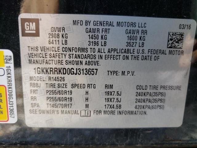 Photo 11 VIN: 1GKKRRKD0GJ313657 - GMC ACADIA 