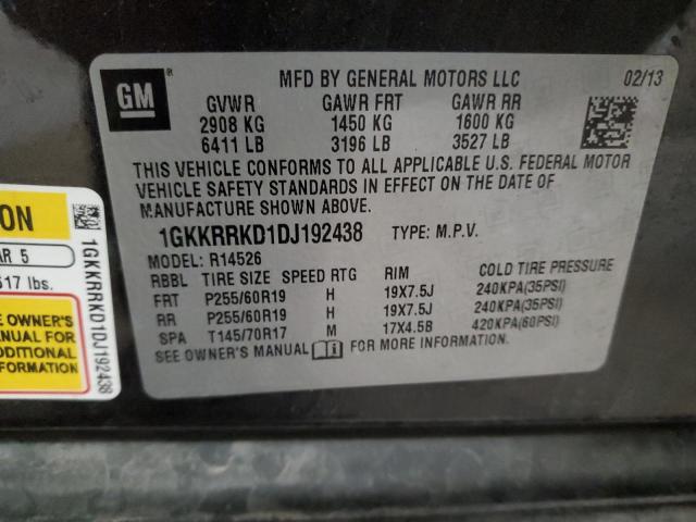 Photo 11 VIN: 1GKKRRKD1DJ192438 - GMC ACADIA SLT 