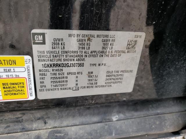 Photo 12 VIN: 1GKKRRKD2GJ307360 - GMC ACADIA 