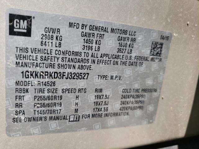 Photo 12 VIN: 1GKKRRKD3FJ329527 - GMC ACADIA SLT 