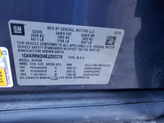 Photo 13 VIN: 1GKKRRKD4EJ282278 - GMC ACADIA 