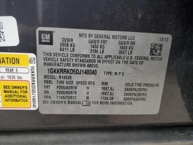 Photo 11 VIN: 1GKKRRKD5DJ148040 - GMC ACADIA 