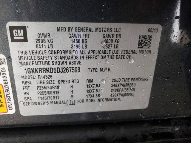 Photo 9 VIN: 1GKKRRKD5DJ267593 - GMC ACADIA SLT 