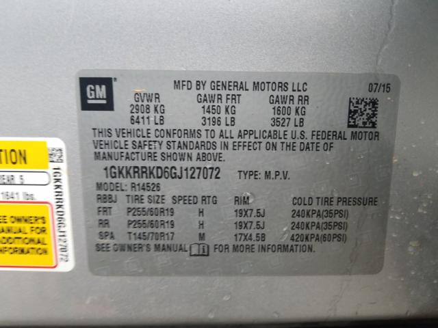 Photo 9 VIN: 1GKKRRKD6GJ127072 - GMC ACADIA SLT 