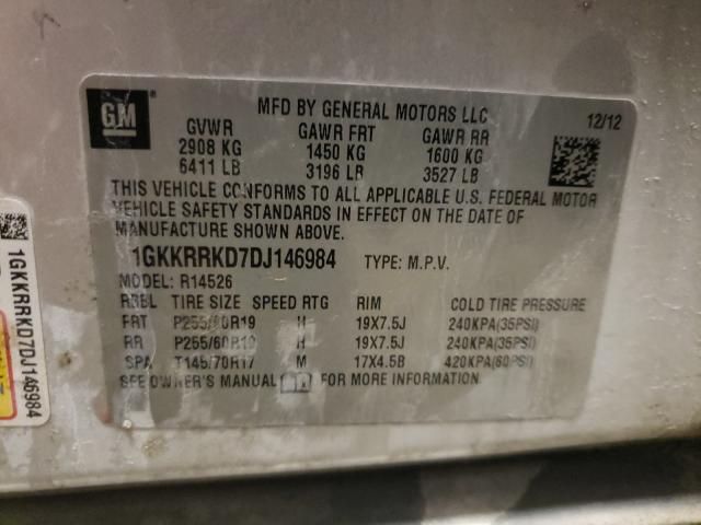 Photo 9 VIN: 1GKKRRKD7DJ146984 - GMC ACADIA SLT 