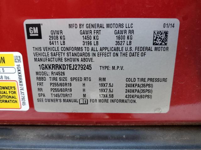 Photo 13 VIN: 1GKKRRKD7EJ279245 - GMC ACADIA SLT 