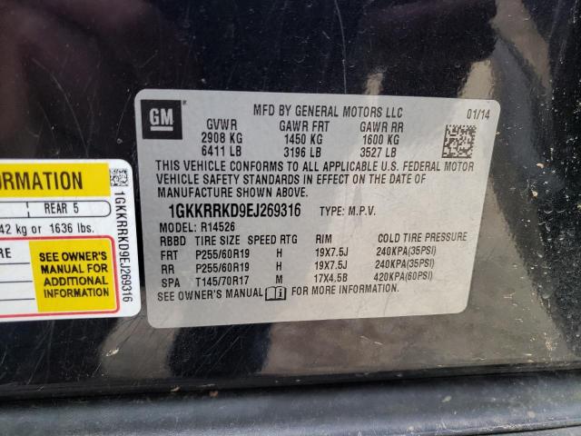 Photo 12 VIN: 1GKKRRKD9EJ269316 - GMC ACADIA 