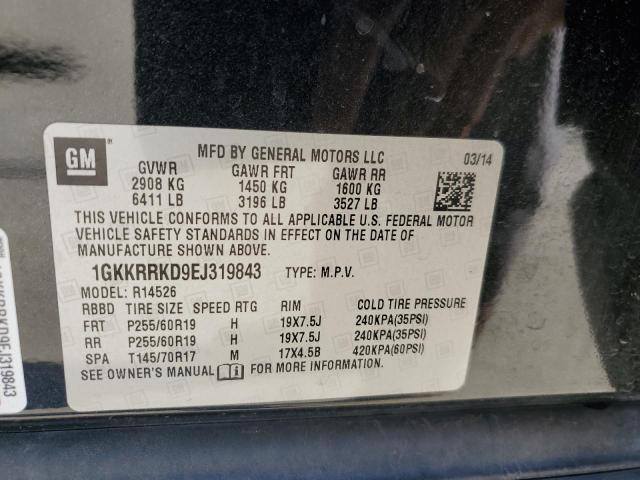 Photo 12 VIN: 1GKKRRKD9EJ319843 - GMC ACADIA SLT 