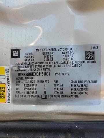 Photo 12 VIN: 1GKKRRKDXDJ151001 - GMC ACADIA SLT 