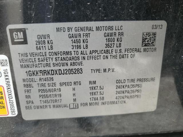 Photo 12 VIN: 1GKKRRKDXDJ205283 - GMC ACADIA 