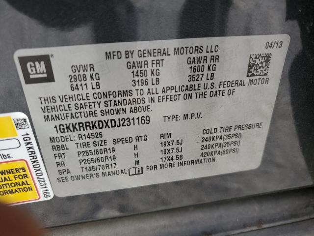 Photo 9 VIN: 1GKKRRKDXDJ231169 - GMC ACADIA SLT 