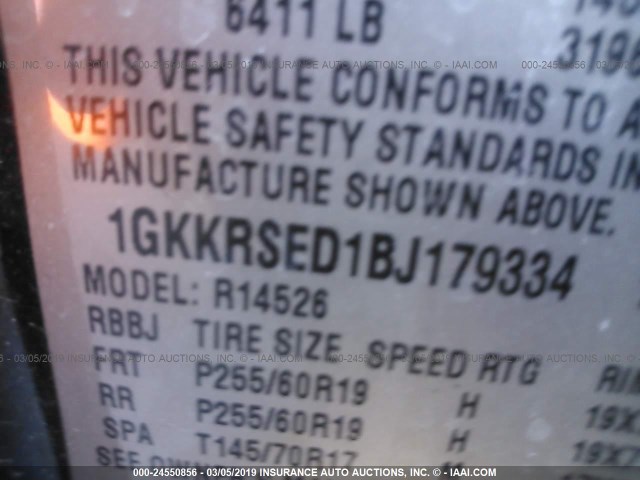 Photo 8 VIN: 1GKKRSED1BJ179334 - GMC ACADIA 