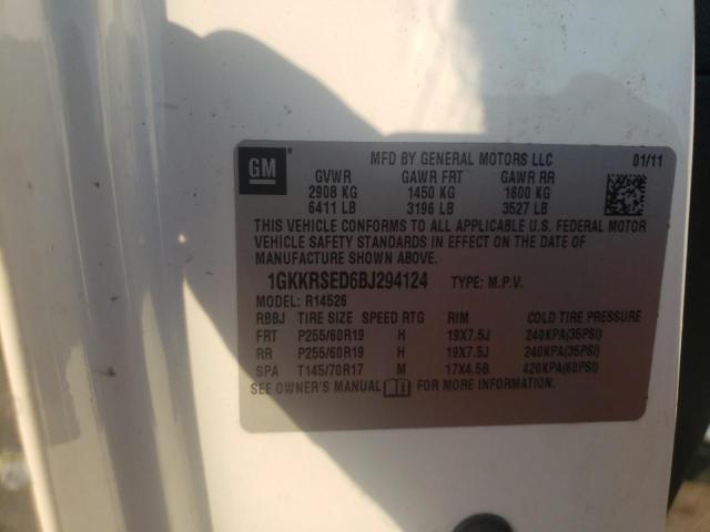 Photo 9 VIN: 1GKKRSED6BJ294124 - GMC ACADIA SLT 