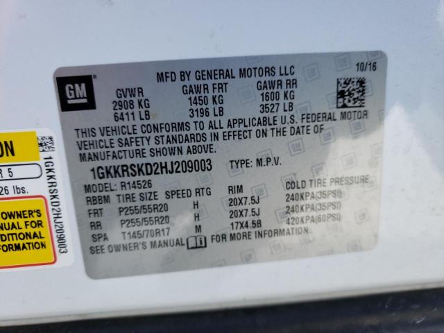 Photo 12 VIN: 1GKKRSKD2HJ209003 - GMC ACADIA LIM 