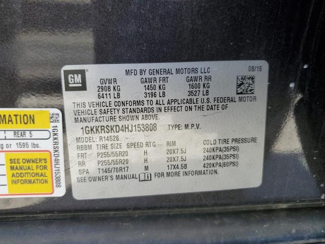 Photo 12 VIN: 1GKKRSKD4HJ153808 - GMC ACADIA 