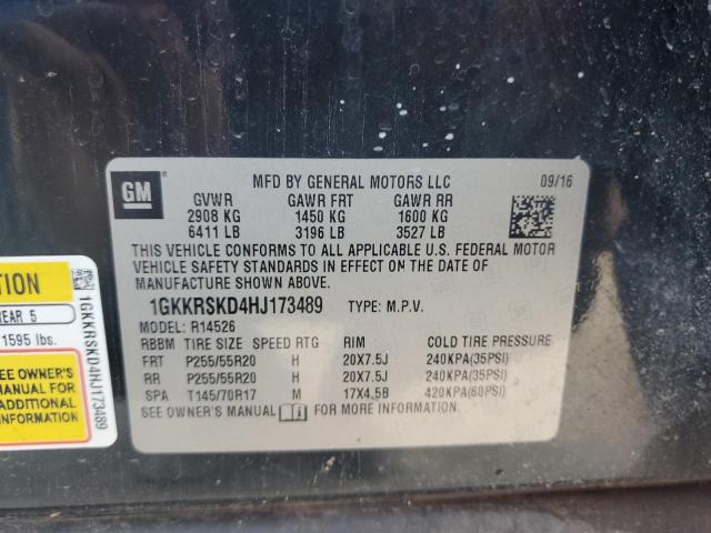 Photo 12 VIN: 1GKKRSKD4HJ173489 - GMC ACADIA LIM 