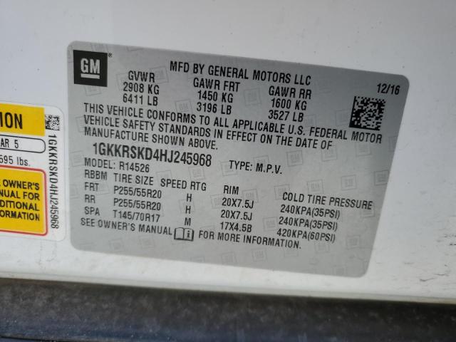 Photo 12 VIN: 1GKKRSKD4HJ245968 - GMC ACADIA 