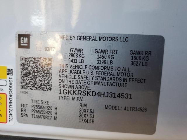 Photo 9 VIN: 1GKKRSKD4HJ314531 - GMC ACADIA LIM 