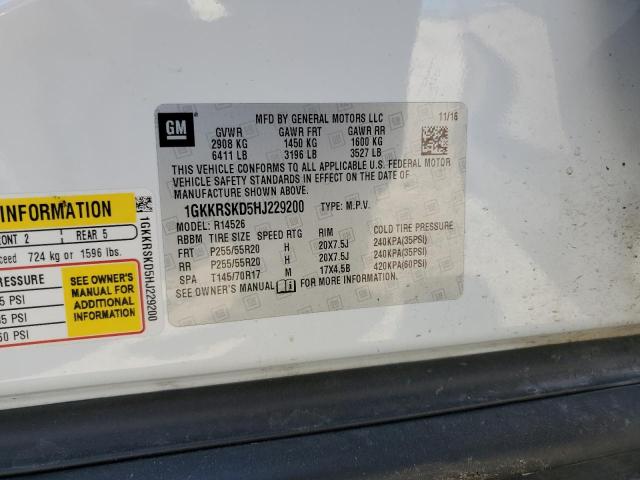 Photo 12 VIN: 1GKKRSKD5HJ229200 - GMC ACADIA LIM 