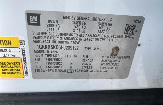 Photo 9 VIN: 1GKKRSKD5HJ239192 - GMC ACADIA LIM 