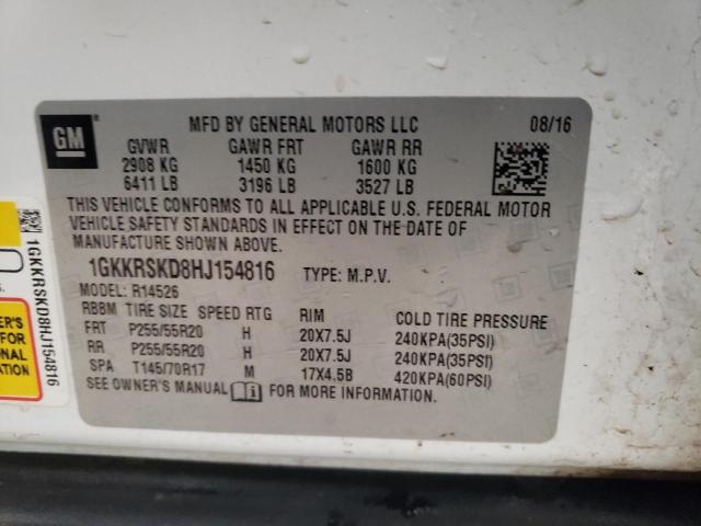 Photo 13 VIN: 1GKKRSKD8HJ154816 - GMC ACADIA 