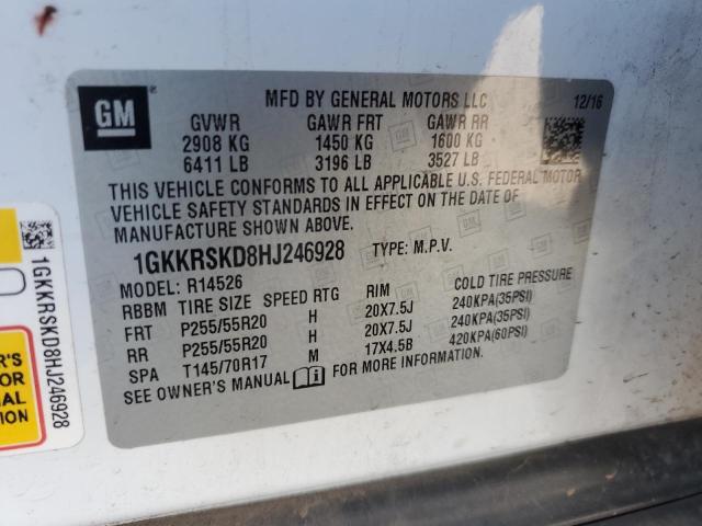 Photo 12 VIN: 1GKKRSKD8HJ246928 - GMC ACADIA LIM 