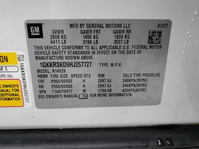 Photo 13 VIN: 1GKKRSKD9HJ257727 - GMC ACADIA LIM 