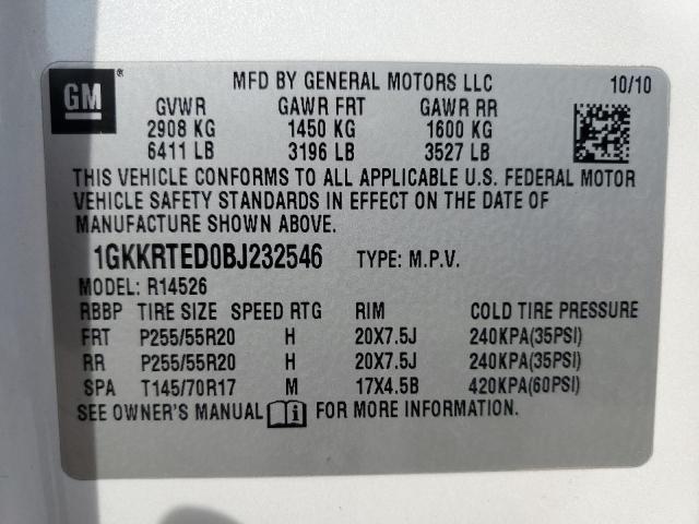 Photo 12 VIN: 1GKKRTED0BJ232546 - GMC ACADIA DEN 