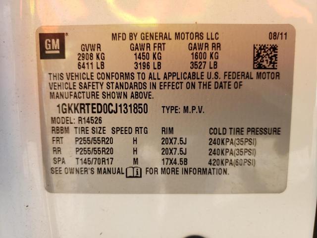 Photo 9 VIN: 1GKKRTED0CJ131850 - GMC ACADIA DEN 