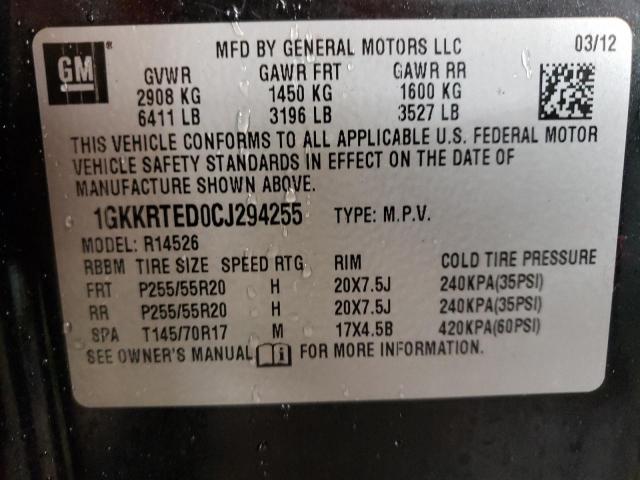 Photo 12 VIN: 1GKKRTED0CJ294255 - GMC ACADIA DEN 