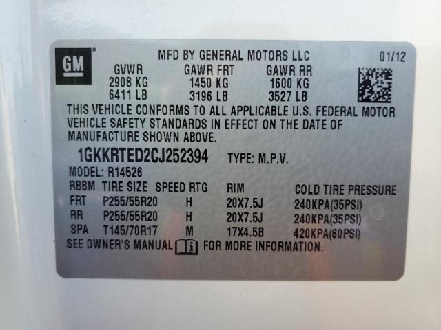 Photo 13 VIN: 1GKKRTED2CJ252394 - GMC ACADIA DEN 