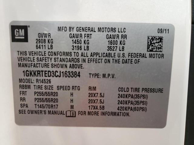 Photo 9 VIN: 1GKKRTED3CJ163384 - GMC ACADIA DEN 