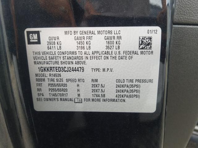 Photo 9 VIN: 1GKKRTED3CJ244479 - GMC ACADIA DEN 