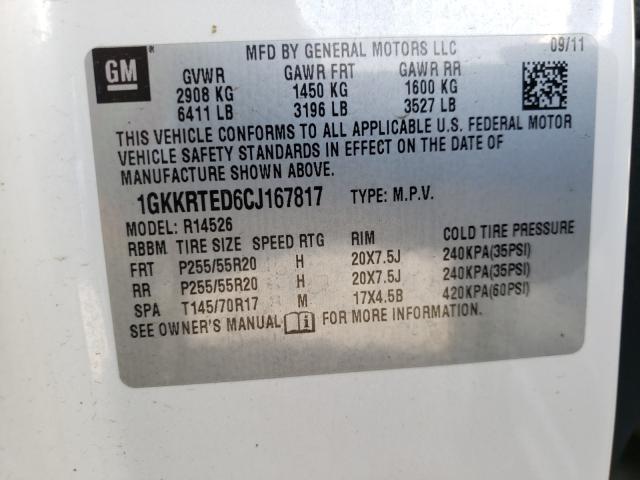 Photo 9 VIN: 1GKKRTED6CJ167817 - GMC ACADIA DEN 