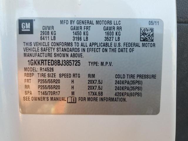 Photo 12 VIN: 1GKKRTED8BJ385725 - GMC ACADIA DEN 