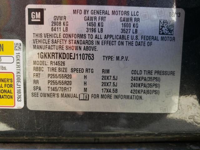 Photo 12 VIN: 1GKKRTKD0EJ110763 - GMC ACADIA DEN 